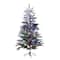 5ft. Pre-Lit Park City Pine Artificial Christmas Tree, Multicolor LED Dewdrop Lights